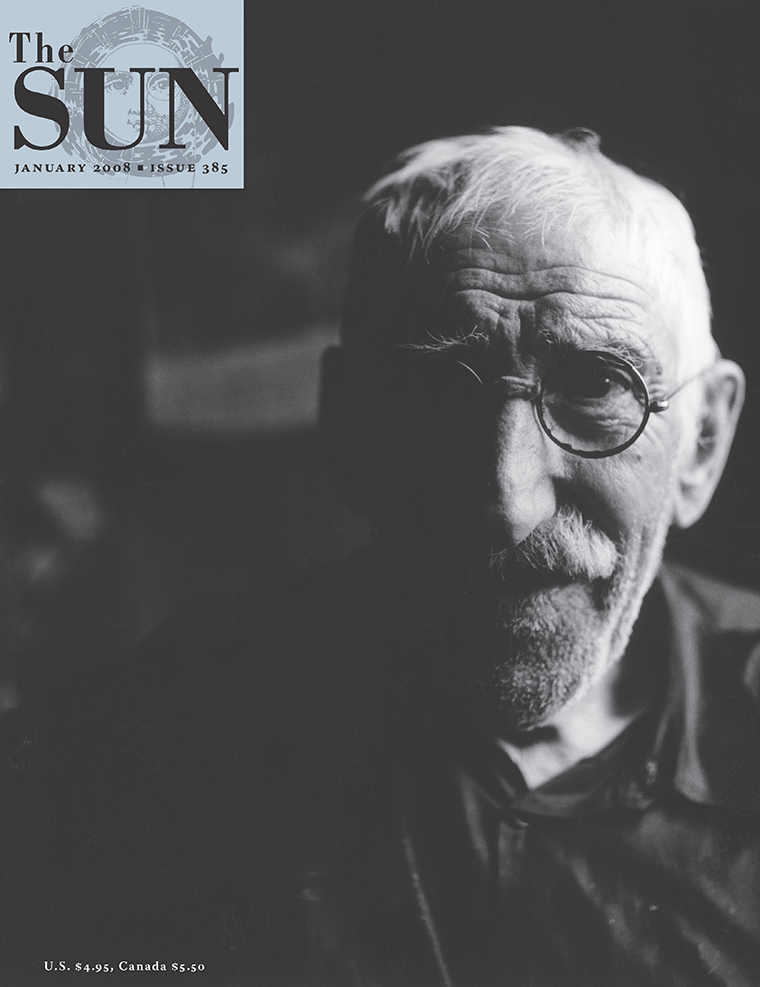 January 2008 cover of The Sun. An old man with glasses looks into the camera. The photo was taken in the late 1970s on the Azores Islands, an autonomous region of Portugal.