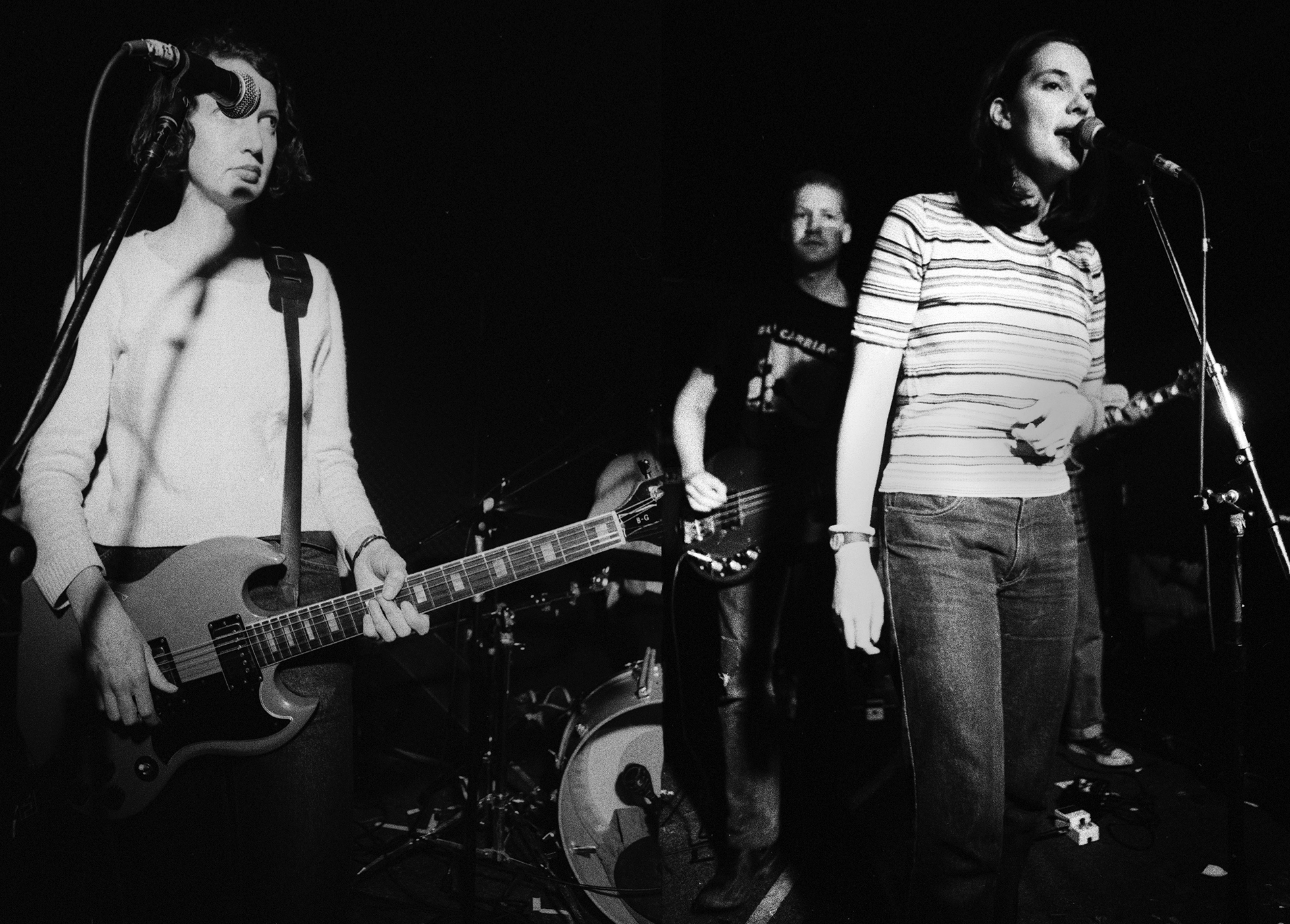 Stereolab plays at Maxwell’s in Hoboken, New Jersey, on their first visit to the U.S., 1992.