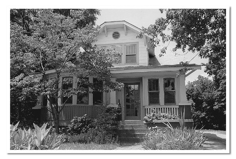 107 North Roberson Street in its current iteration. A prewar two-story residence The Sun purchased for its offices in 1989.